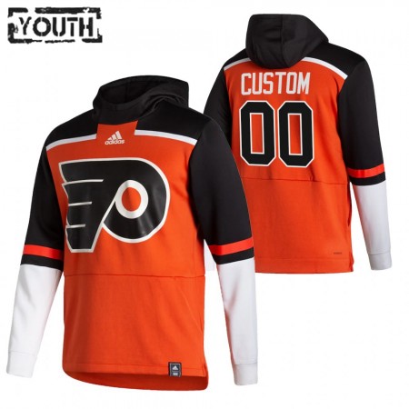 Kinder Eishockey Philadelphia Flyers Custom 2020-21 Reverse Retro Pullover Hooded Sweatshirt